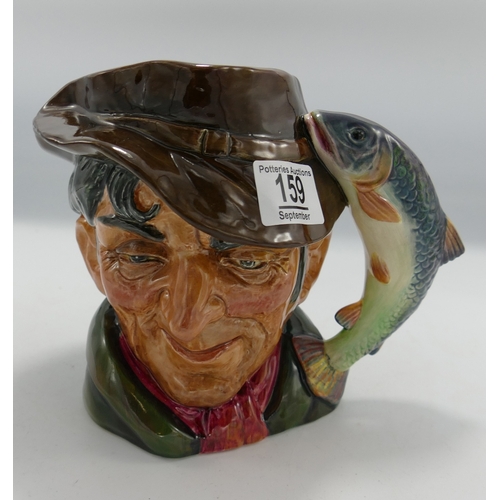 159 - Royal Doulton large character jug The Poacher D6429: painted in a different colourway.