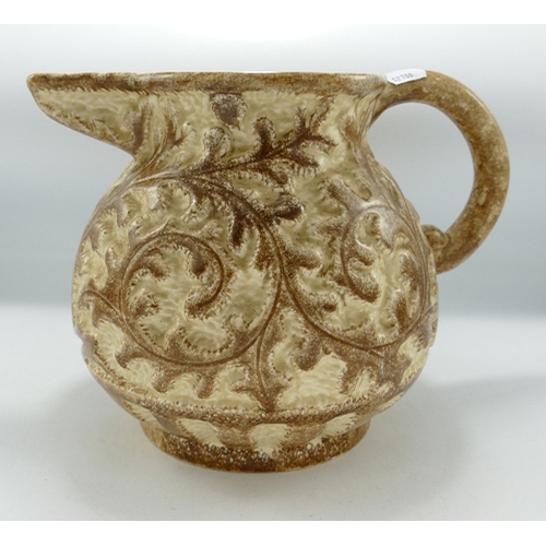 39 - Large Embossed Beswick Ware Jug: height 22.5cm