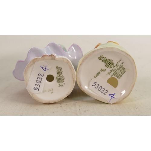 159 - Royal Doulton children figures: Baby Bunting HN2108 and Ivy HN1768. (2)