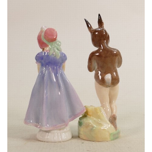 159 - Royal Doulton children figures: Baby Bunting HN2108 and Ivy HN1768. (2)