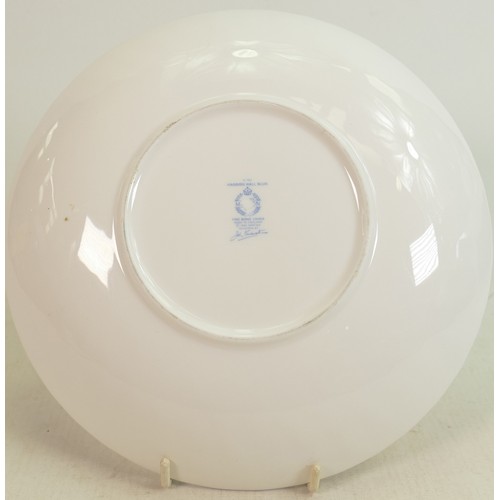 791 - A collection of Minton blue Haddon Hall dinnerware: Comprising large oval platters, various plates, ... 