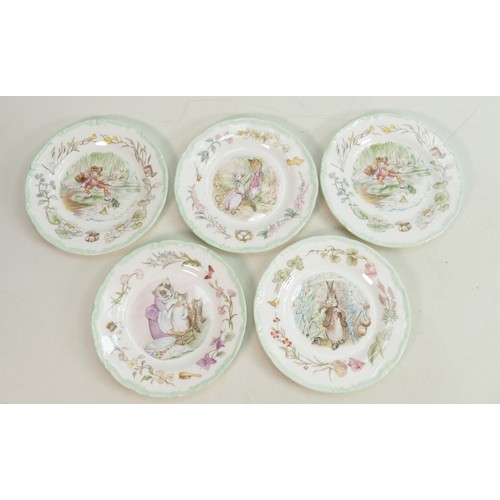 799 - A collection of Royal Albert Beatrix Potter tea ware: Comprising cups, saucers and plates. (Some mar... 