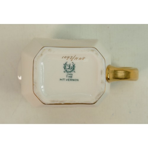 815 - Lenox The MT Vernon Floral & monogramed tea service: