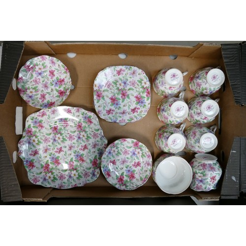 829 - Royal Albert Summer Glory tea set (20):