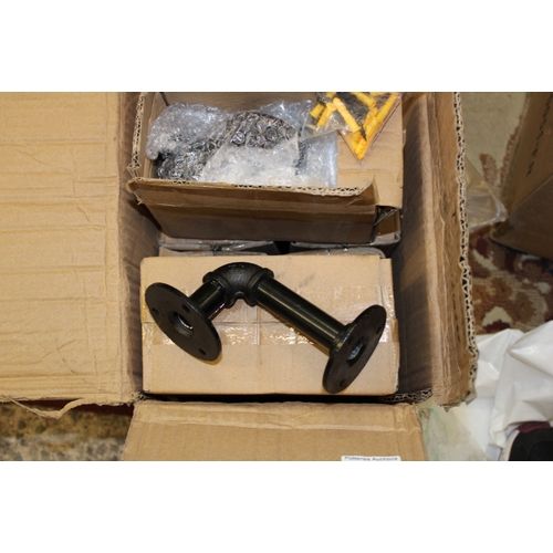 692 - Amazon returned items: boxed hand rail brackets in black, (9 boxes of 4).