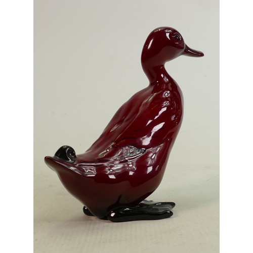 271 - Royal Doulton Flambe duck: Height 15cm.