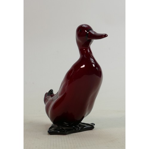 271 - Royal Doulton Flambe duck: Height 15cm.