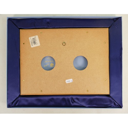 402 - Wedgwood boxed Dancing Hours plaque:  With cert, frame size 24cm x 32cm.