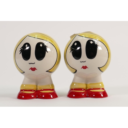 30 - Lorna Bailey Limited Edition Legs & Co Salt & Pepper Pots : with cert