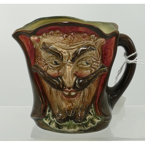 308 - Royal Doulton double sided small character jug Mephistopheles: With verse to the base D5758.