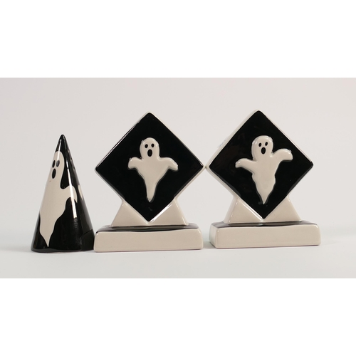 54 - Lorna Bailey  Ghostly Cruet Set height 11cm with cert(3)