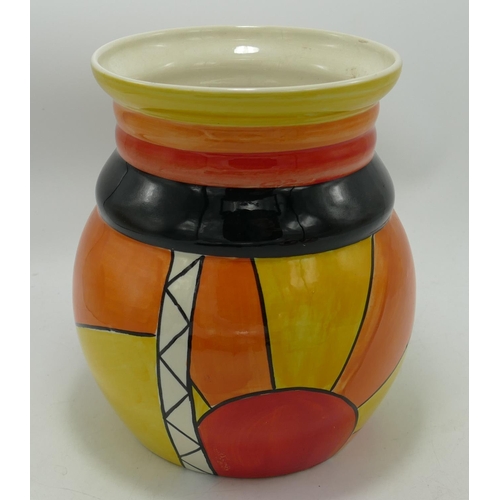 3 - Early Lorna Bailey Old Ellgreave Vase: with Sunburst design