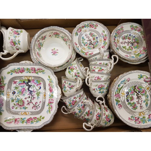 11 - A collection of Aynsley 'Indian Tree' pattern tea ware: pattern number A1173 (1 tray).