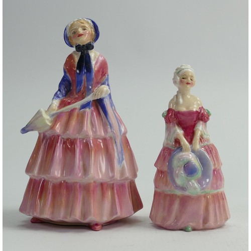 389 - Royal Doulton early figures: Biddy HN1513 and miniature Veronica HNM64. (2)