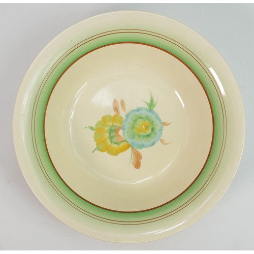 415 - Clarice Cliff Newport bowl in the Rhodanthe design: C1930s, diameter 22.5cm.