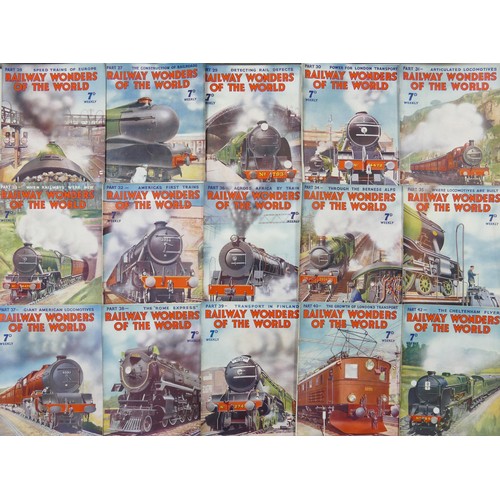 664 - A complete set of 50 copies of 1930's Railway Wonders of The World Magazines: