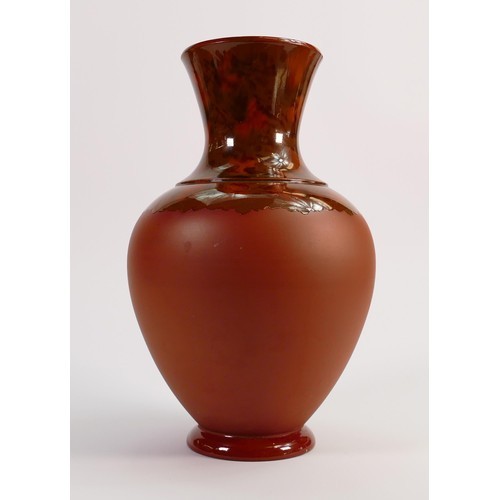 421 - Wedgwood terracotta trial vase: (Hairline crack to top rim & chip to foot rim of terracotta vase).