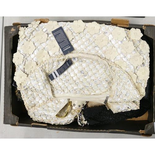 10 - A large collection of Nicole, Whisper & similar Ladies Handbags: mostly new with tags( 3 large trays... 