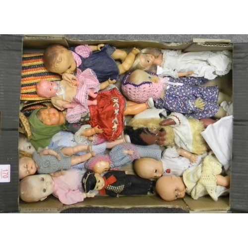 170 - A collection of Rubberoids & Plastic Vintage Toy Dolls:
