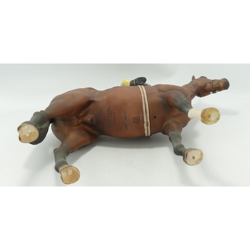 120 - Beswick Connoisseur model of Lester Piggot on Nijinsky 2352: marked seconds