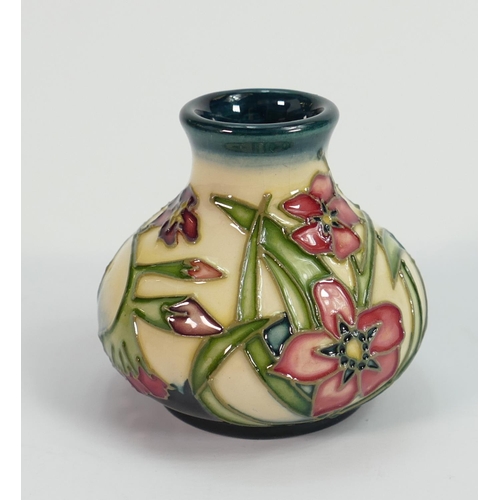 172 - Moorcroft Little Gem Patterned Vase: limited edition,  boxed , height 5.5cm