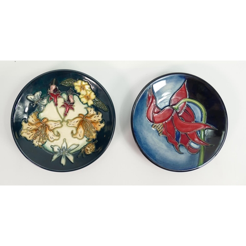 182 - Two Moorcroft Collectors Club Coasters: each diameter 12cm