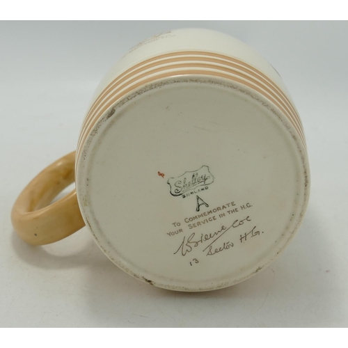 265 - Shelley North Staffs Home Guard 1940-45 Tankard: to Commemorate You Service in the H.G, signed W. Gr... 