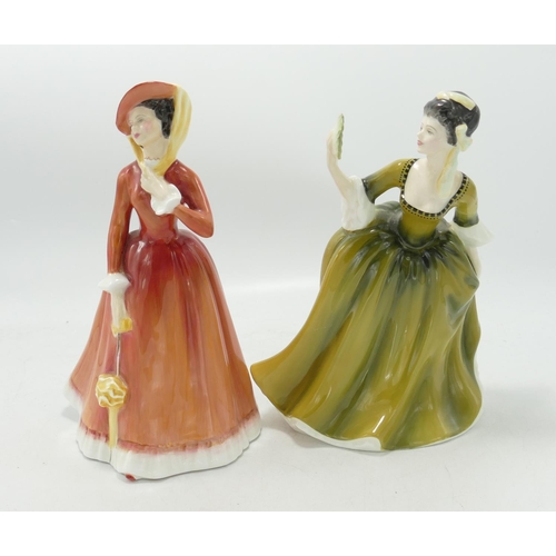 372 - Royal Doulton Lady Figures: Simone HN2378 & Julia HN2705(2)