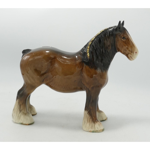 388 - Beswick shire horse ref 818 tiny chip to one ear: