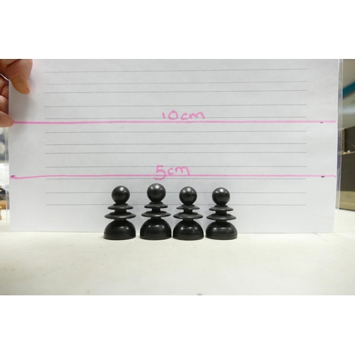 501 - A collection of Early 20th Century Wooden Incomplete Chess Pieces: please see images for size and co... 