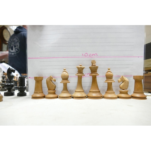 503 - A collection of Early 20th Century Wooden Incomplete Chess Pieces: please see images for size and co... 