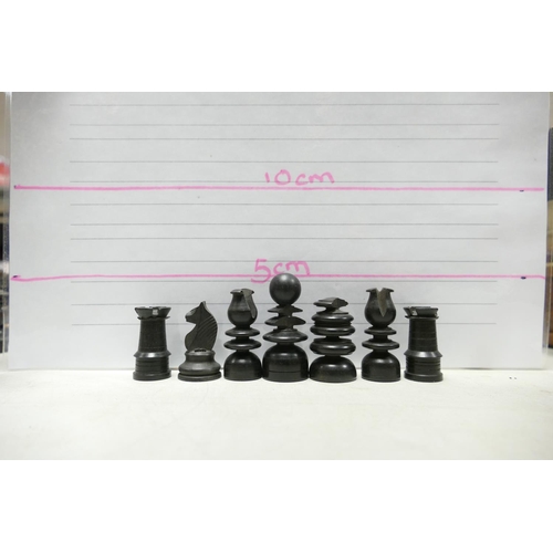 503 - A collection of Early 20th Century Wooden Incomplete Chess Pieces: please see images for size and co... 