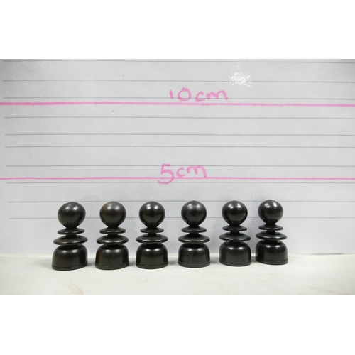 506 - A collection of Early 20th Century Wooden Incomplete Chess Pieces: please see images for size and co... 