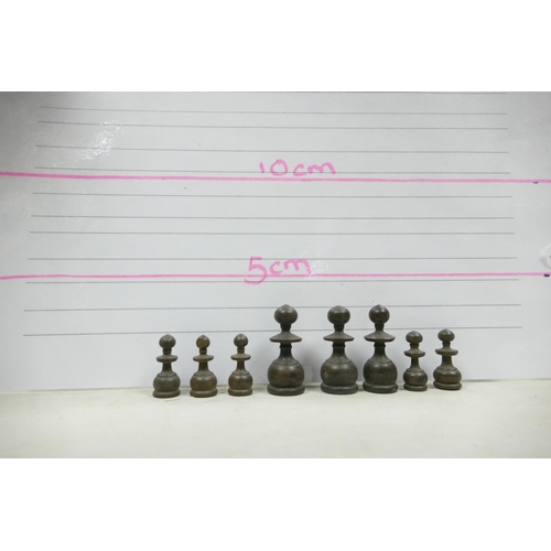 506 - A collection of Early 20th Century Wooden Incomplete Chess Pieces: please see images for size and co... 