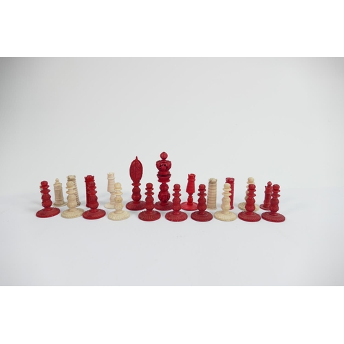 513 - A collection of early Bone Chess Pieces: tallest 7.4cm ,Damages noted, Please Study images as no con... 