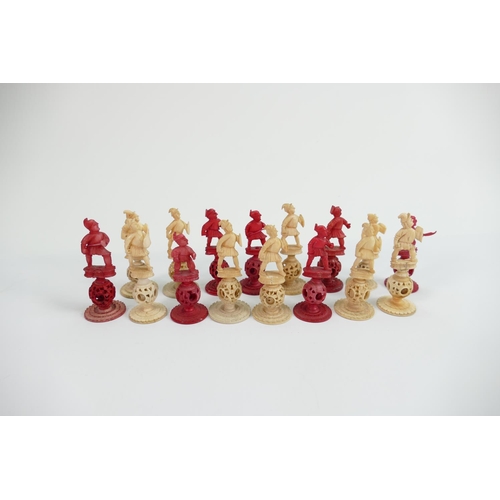 523 - A collection of early Bone Chess Pieces: tallest 6.8cm , Damages noted, Please Study images as no co... 