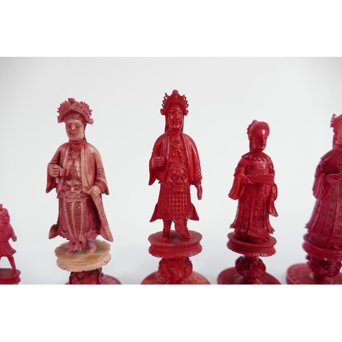 528 - A collection of early Bone Chess Pieces: tallest 10.4cm , Damages noted, Please Study images as no c... 