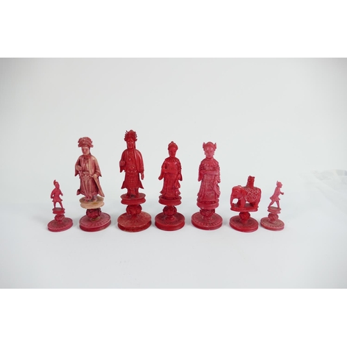 528 - A collection of early Bone Chess Pieces: tallest 10.4cm , Damages noted, Please Study images as no c... 