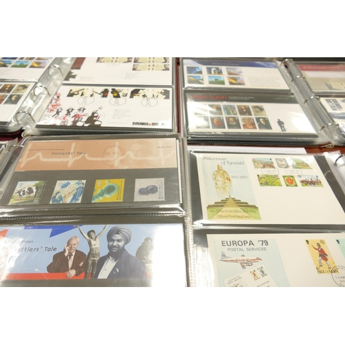 760 - Large collection in 10 albums of GB presentation packs & first day covers: Includes 225 presentation... 