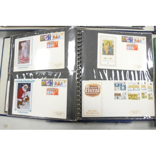 761 - Four albums including Windsor mint UK and First day covers: Mint UK mainly QEII with some earlier st... 