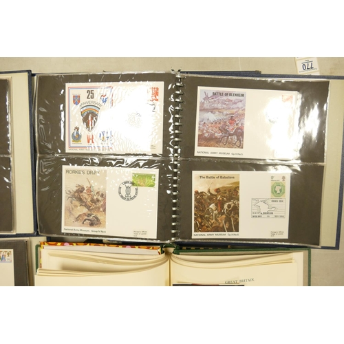 761 - Four albums including Windsor mint UK and First day covers: Mint UK mainly QEII with some earlier st... 