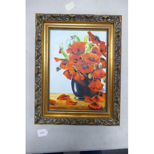 771 - Original Oil on Board Still Life Study: signed Dorothea Buxton Hyde, frame size 46 x 35.5cm