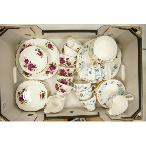 852 - A collection of Colclough Floral Decorated Tea ware: