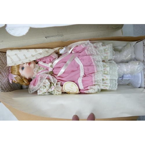 1015 - A collection of Boxed Alberon Collectible Porcelain Dolls to include: Molly, Kathleen, Ruby, Mai, An... 