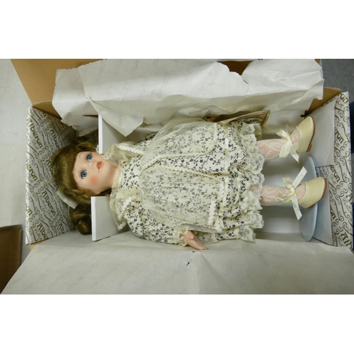 1015 - A collection of Boxed Alberon Collectible Porcelain Dolls to include: Molly, Kathleen, Ruby, Mai, An... 