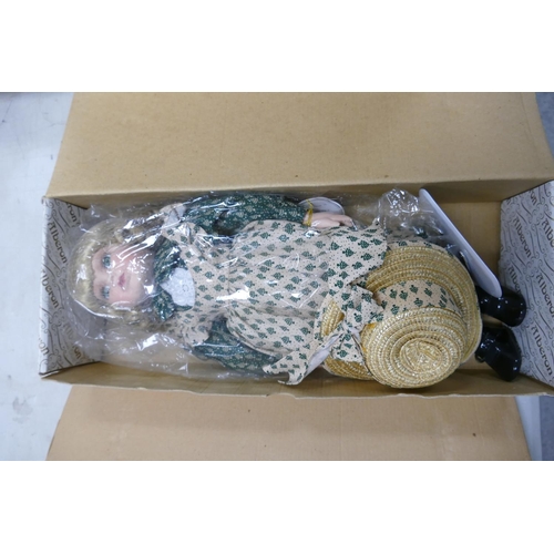 1015 - A collection of Boxed Alberon Collectible Porcelain Dolls to include: Molly, Kathleen, Ruby, Mai, An... 