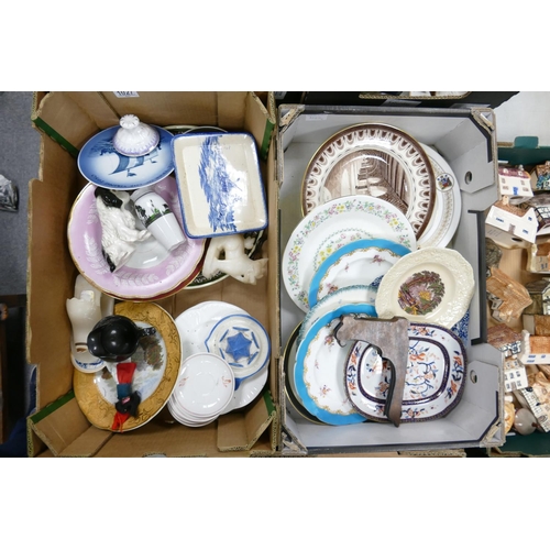 1027 - A mixed collection of items to include: 19th Century & similar pottery, decorative plates & ornament... 