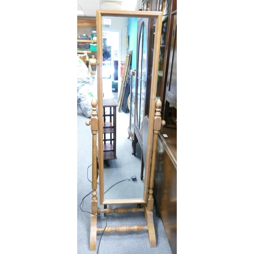 779 - Reclaimed Pine Free Standing Bedroom Mirror: