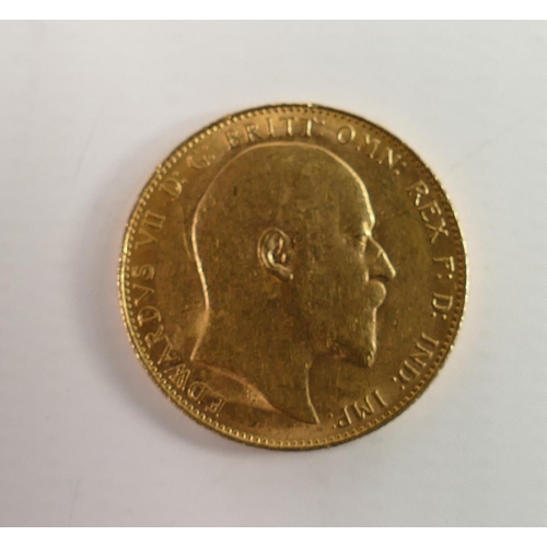 650 - Gold full Sovereign Edward VII, dated 1916: