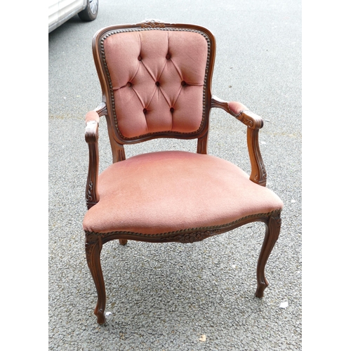 780j - Reproduction Upholstered Armchair: